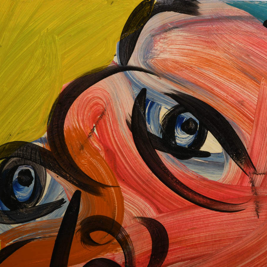 Signed Peter Keil "Color Twist" Mix on Masonite-2