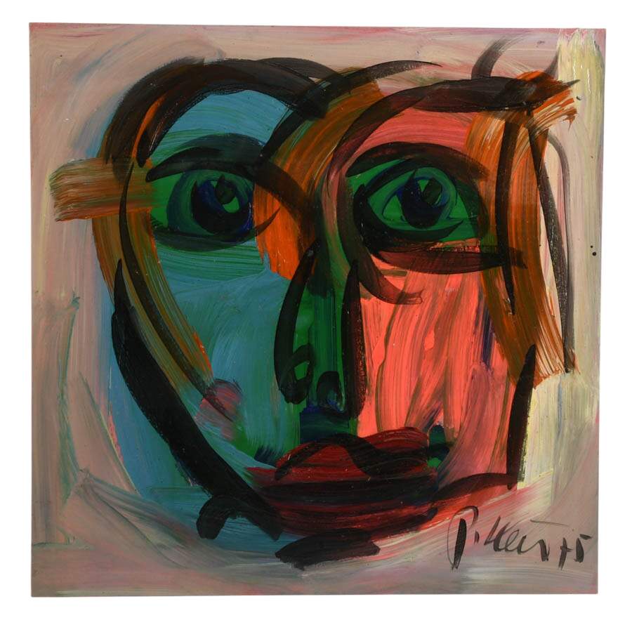 Signed Peter Keil "The Silent Reflection" Mix Media on Masonite-1