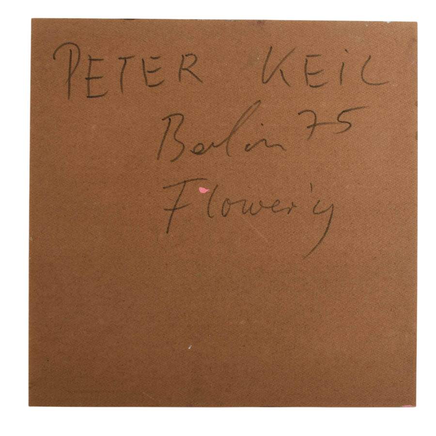 Signed Peter Keil "Florals Afloat" Mix Media on Masonite-5