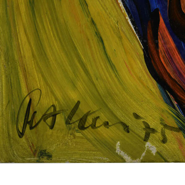 Signed Peter Keil "The Unfolding Self" Mixed Media on Masonite-4