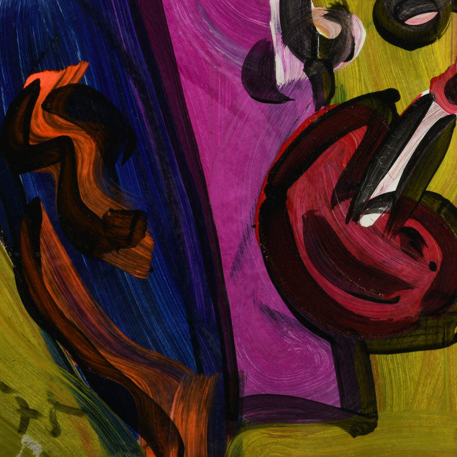 Signed Peter Keil "The Unfolding Self" Mixed Media on Masonite-3