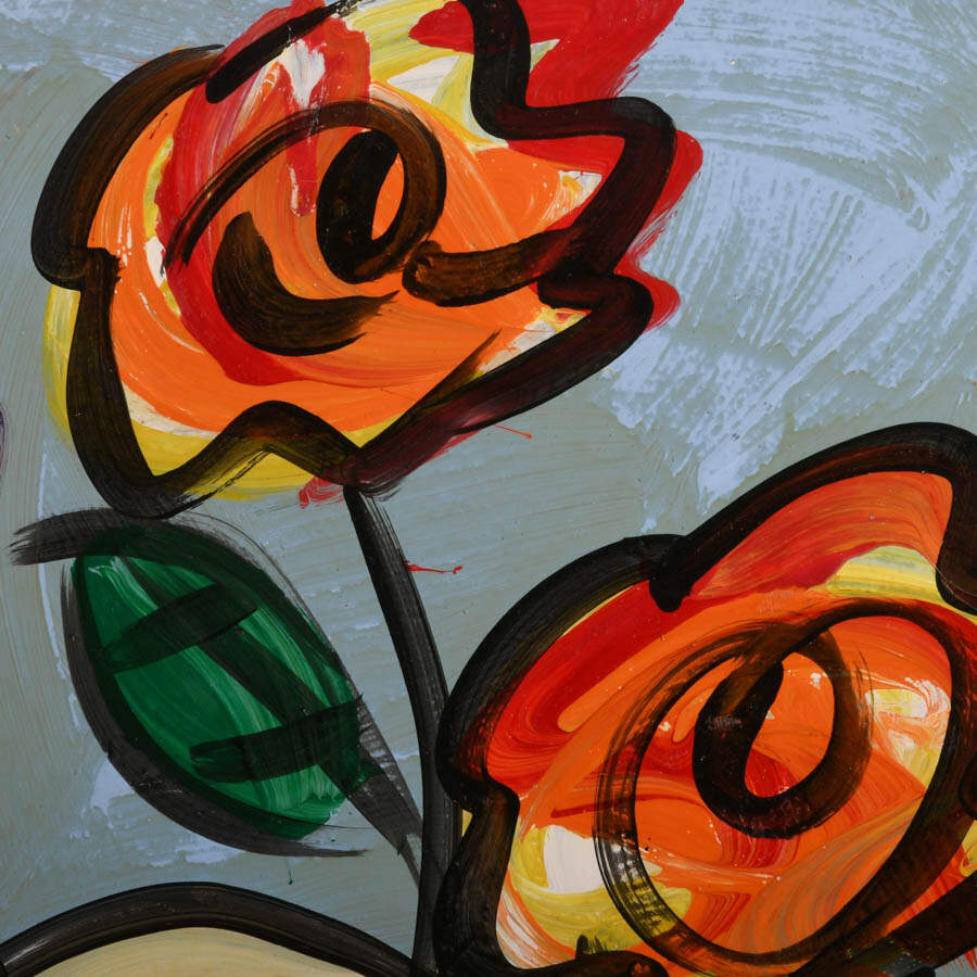Signed Peter Keil "Sprouts of Sunlight" Mix Media on Masonite-2