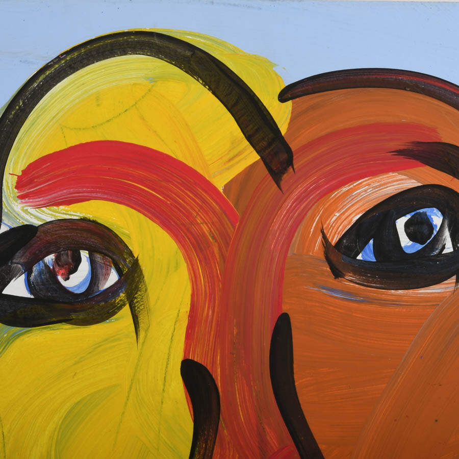 Signed Peter Keil "Sunset Expression" Mixed Media on Masonite-2
