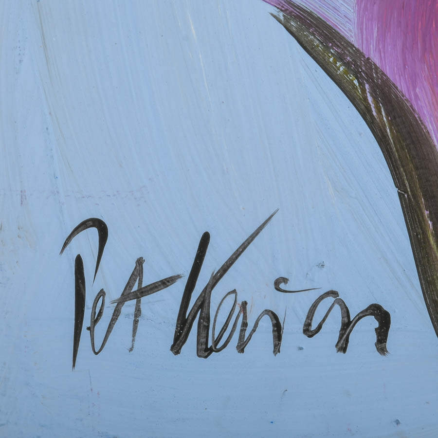 Signed Peter Keil "Defined Duality" Mix Media on Masonite-4