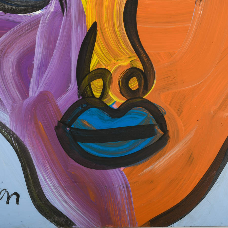 Signed Peter Keil "Defined Duality" Mix Media on Masonite-3
