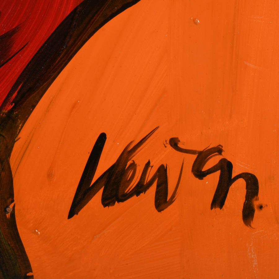 Signed Peter Keil "Flames and Shadows of the Soul" Mixed Media on Masonite-4