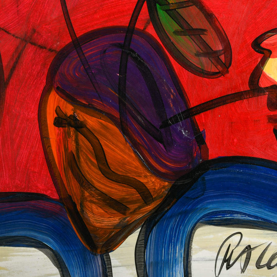 Signed Peter Keil "Askew Arrangement" Mix Media on Masonite-3
