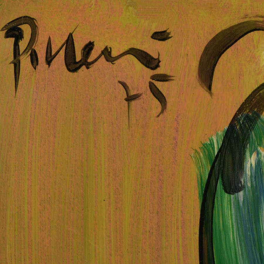 Signed Peter Keil "Where the Eyes Fall" Mix Media on Masonite-4