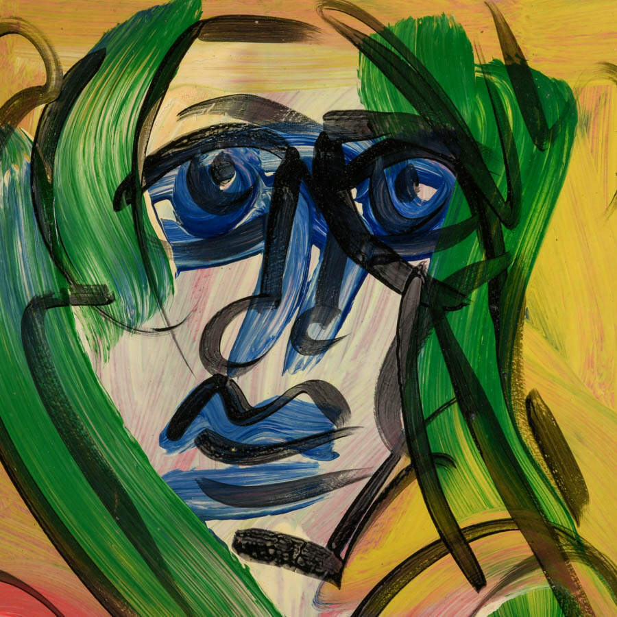 Signed Peter Keil "Where the Eyes Fall" Mix Media on Masonite-2