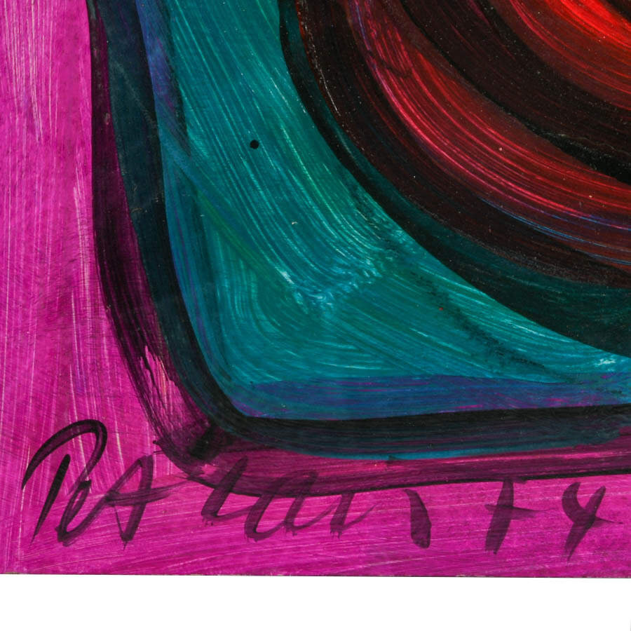 Signed Peter Keil "Colorful Laughter" Mixed Media on Masonite-4
