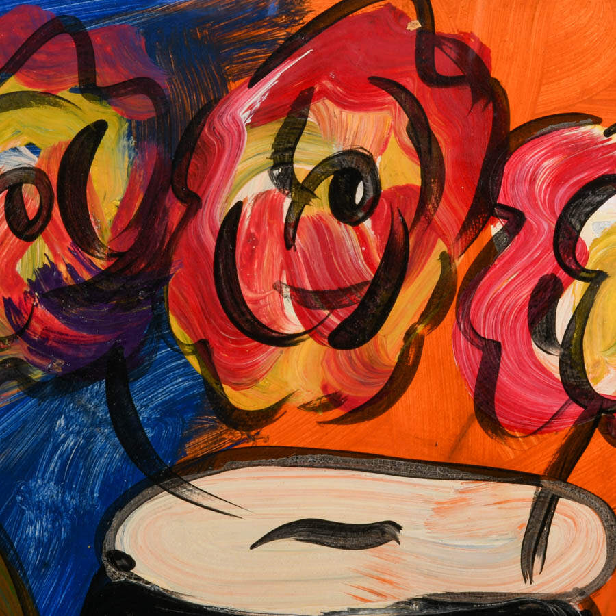 Signed Peter Keil "Untitled, 1993" Mixed Media on Masonite-3