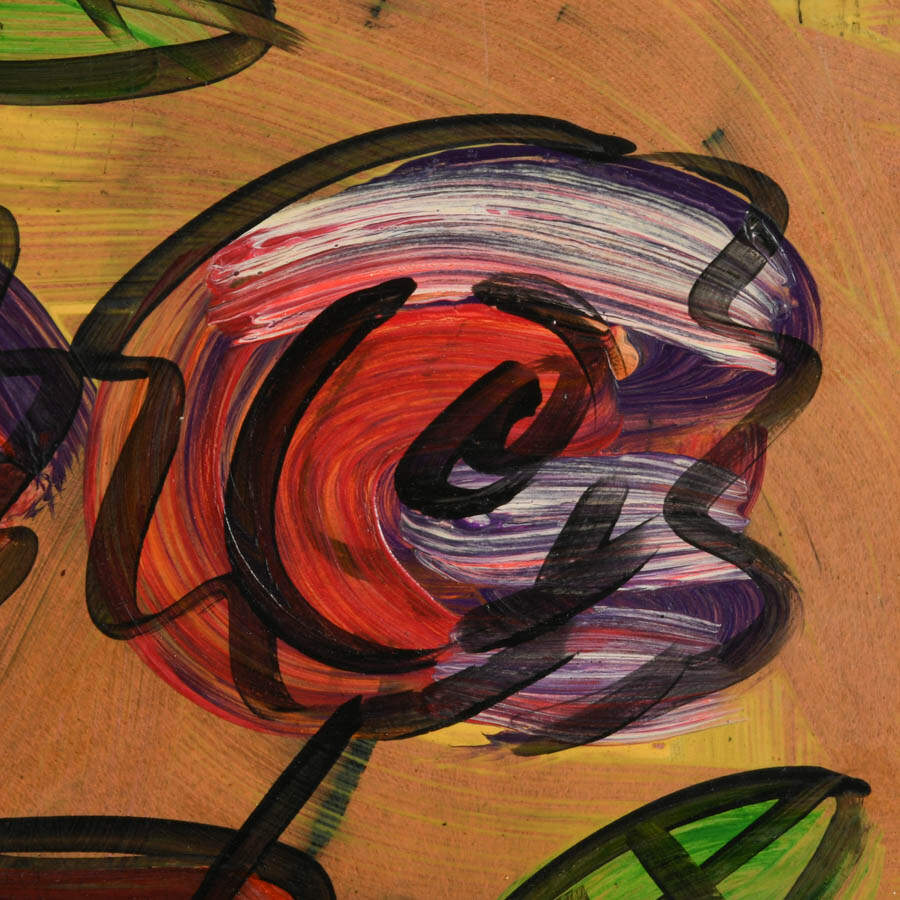 Signed Peter Keil "A Still Life Stirred" Mixed Media on Masonite-3