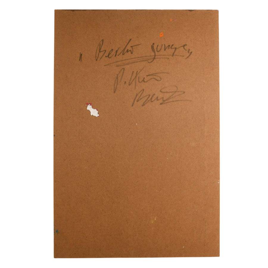 Signed Peter Robert Keil "Untitled" Mixed Media on Masonite-5