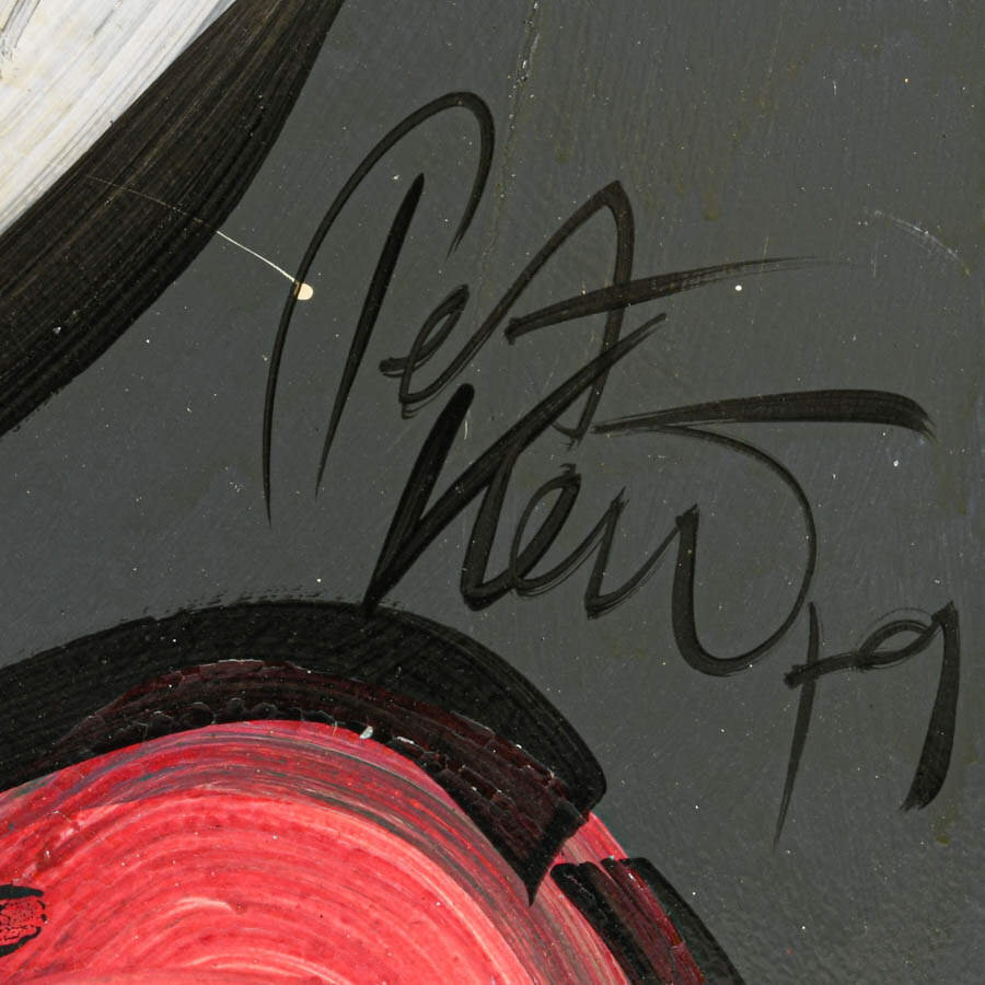 Signed Peter Robert Keil "Untitled" Mixed Media on Masonite-4