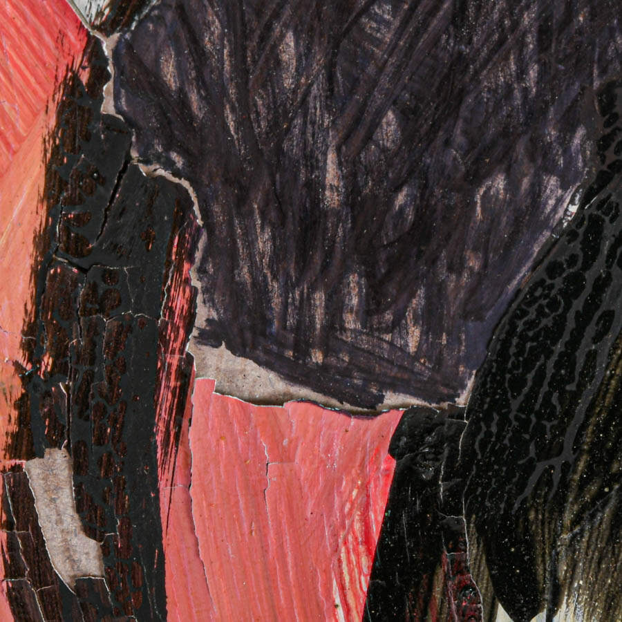 Signed Peter Robert Keil "Untitled" Mixed Media on Masonite-3