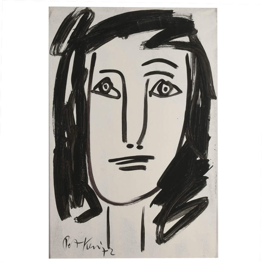 Signed Peter Keil "Untitled" Mixed Media on Masonite-1