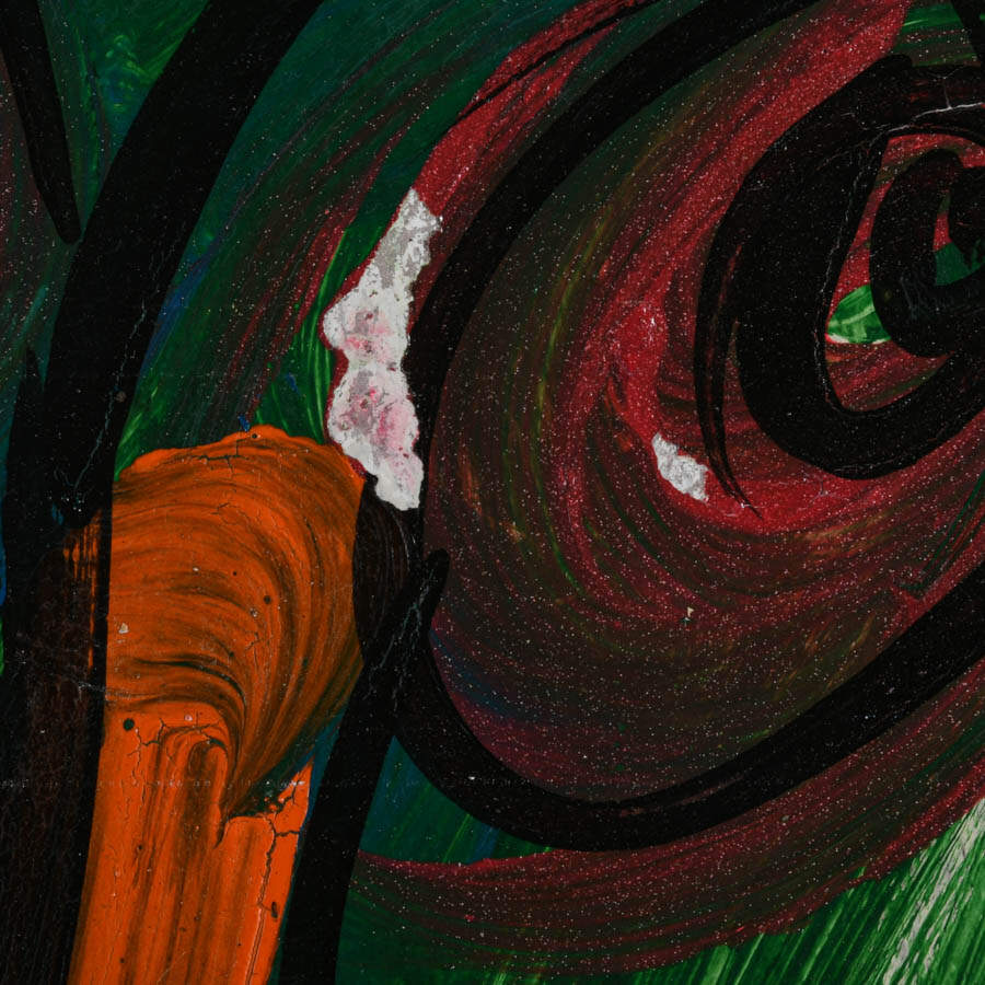 Signed Peter Keil "Face of Many Moods" Mixed Media Masonite-3