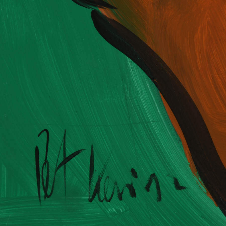 Signed Peter Keil "Reflected Ruminations" Mixed Media on Masonite-3