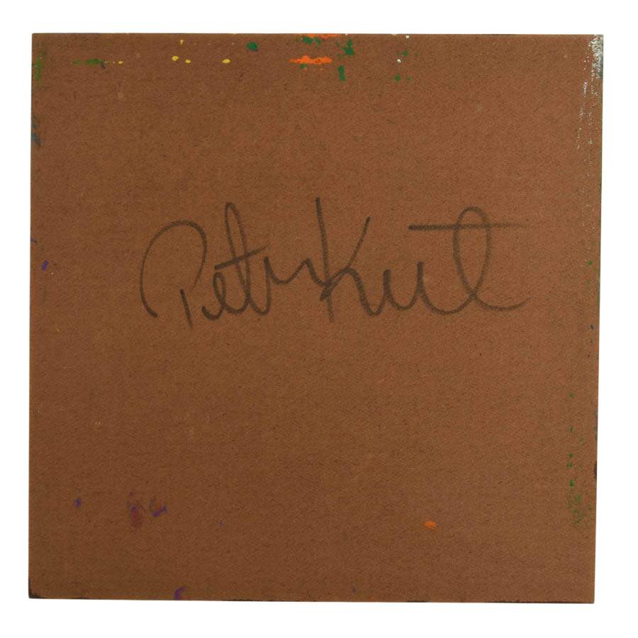 Signed Peter Keil "Untitled" Mixed Media on Masonite-4
