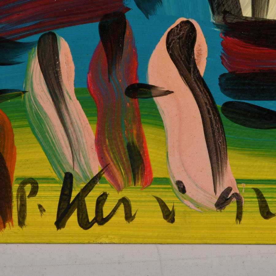Signed Peter Keil "Harmony of Nature and Color" Mixed Media on Masonite-3