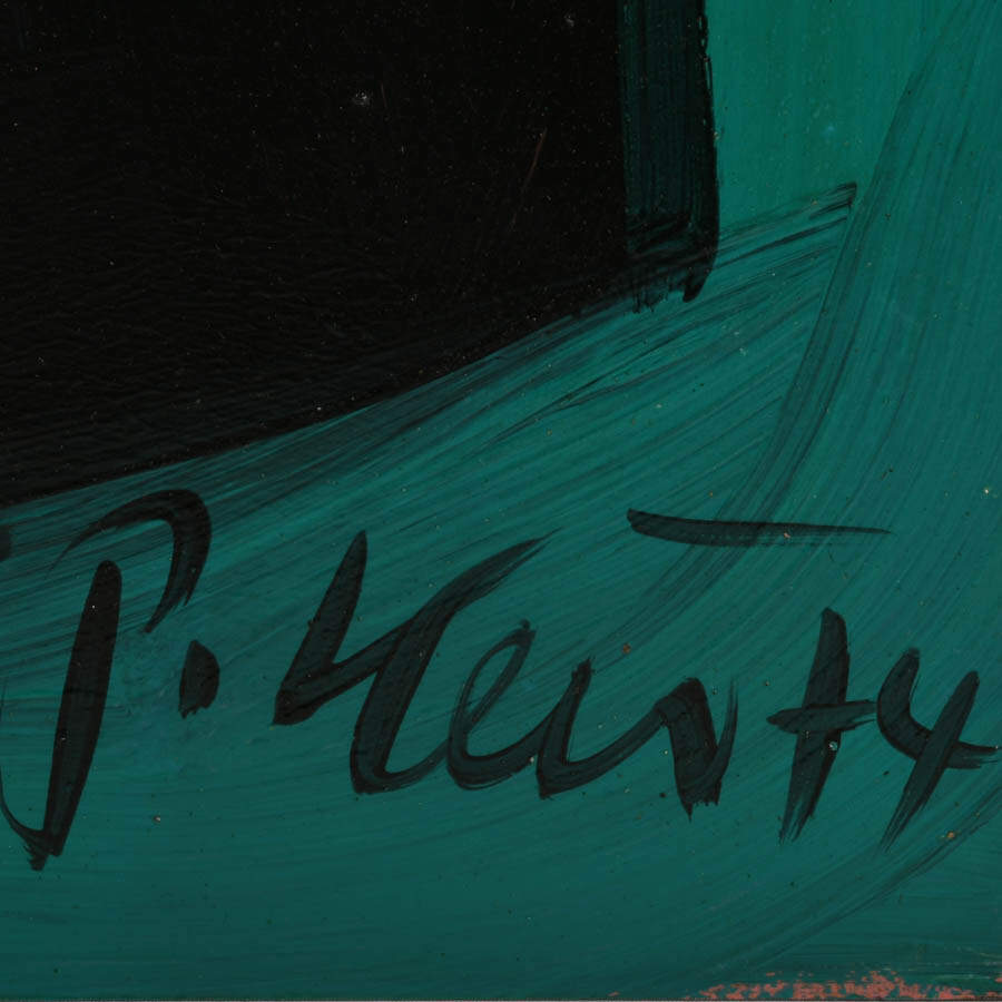 Signed Peter Keil "Shadowed Reflection" Mixed Media on Masonite-3