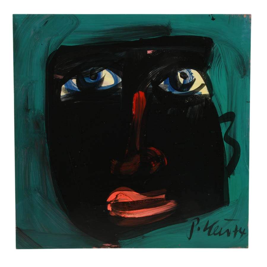 Signed Peter Keil "Shadowed Reflection" Mixed Media on Masonite-1