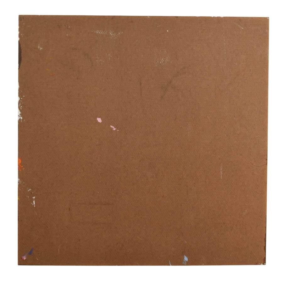 Signed Peter Keil "Burning Conversation" Mixed Media on Masonite-4