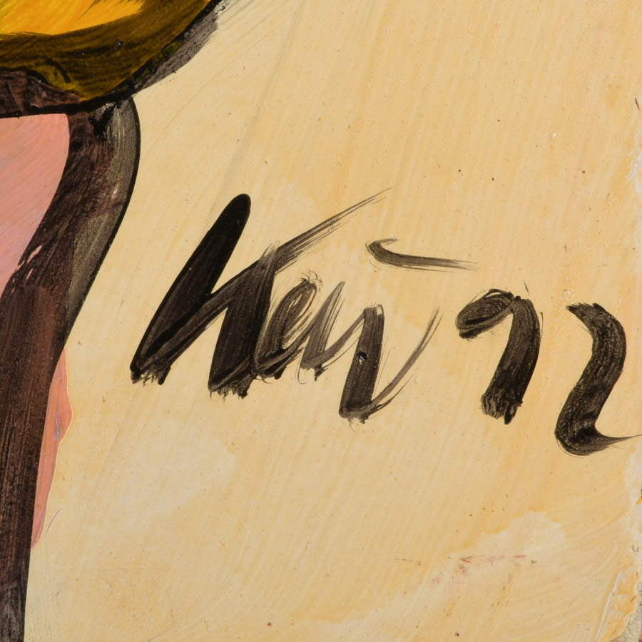 Signed Peter Keil "Awaited Respite" Mixed Media on Masonite-3