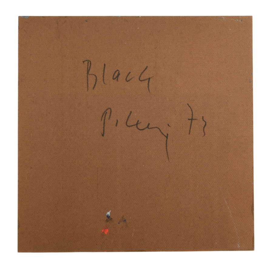 Signed Peter Keil "Beheld in Blue" Mixed Media on Masonite-4