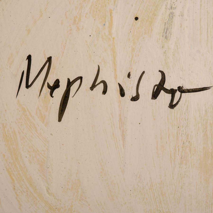 Signed Peter Robert Keil "Mephisto, 1984" Mixed Media on Masonite-4