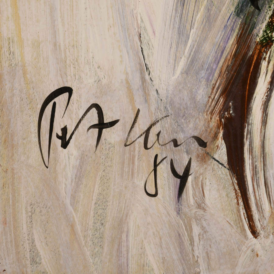 Signed Peter Robert Keil "Mephisto, 1984" Mixed Media on Masonite-3