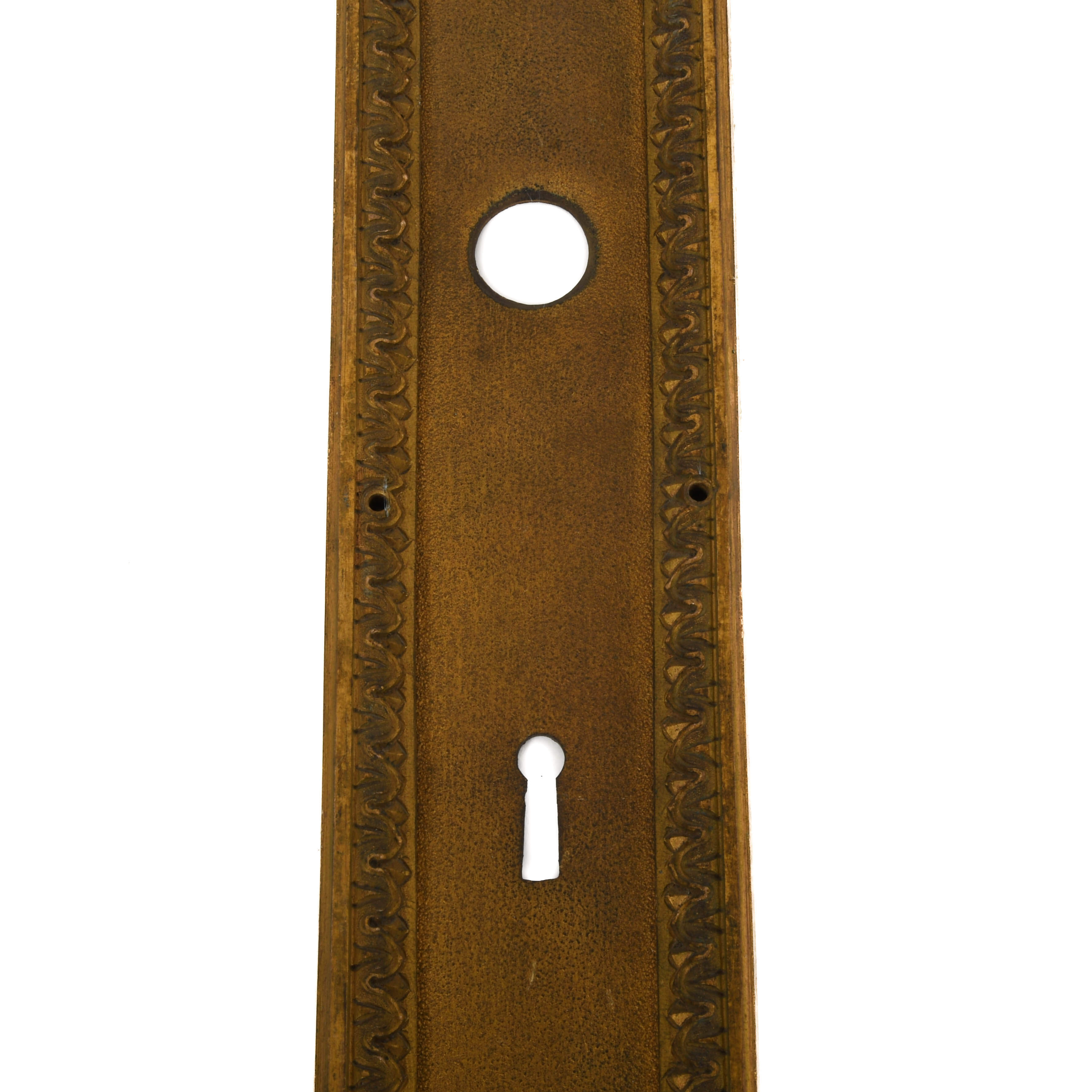 Group of Two Brass Architectural Door Keyhole Hardware Accouterments-4