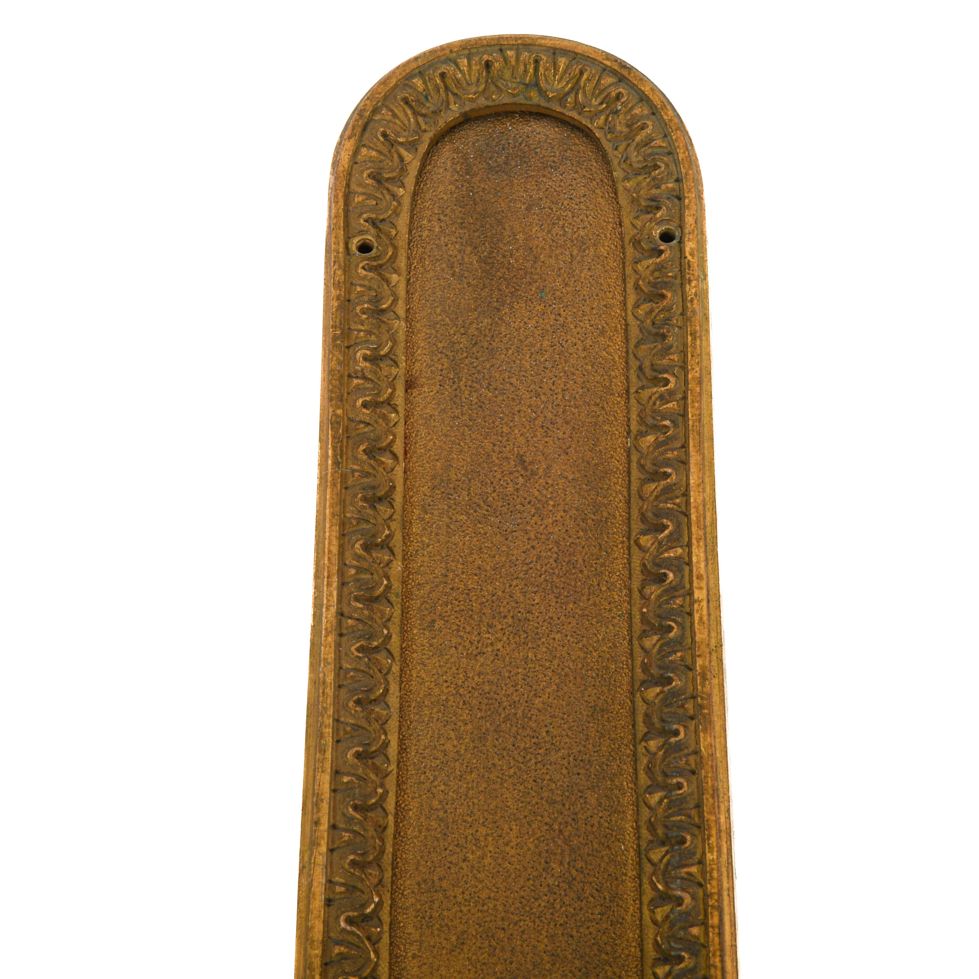 Group of Two Brass Architectural Door Keyhole Hardware Accouterments-3