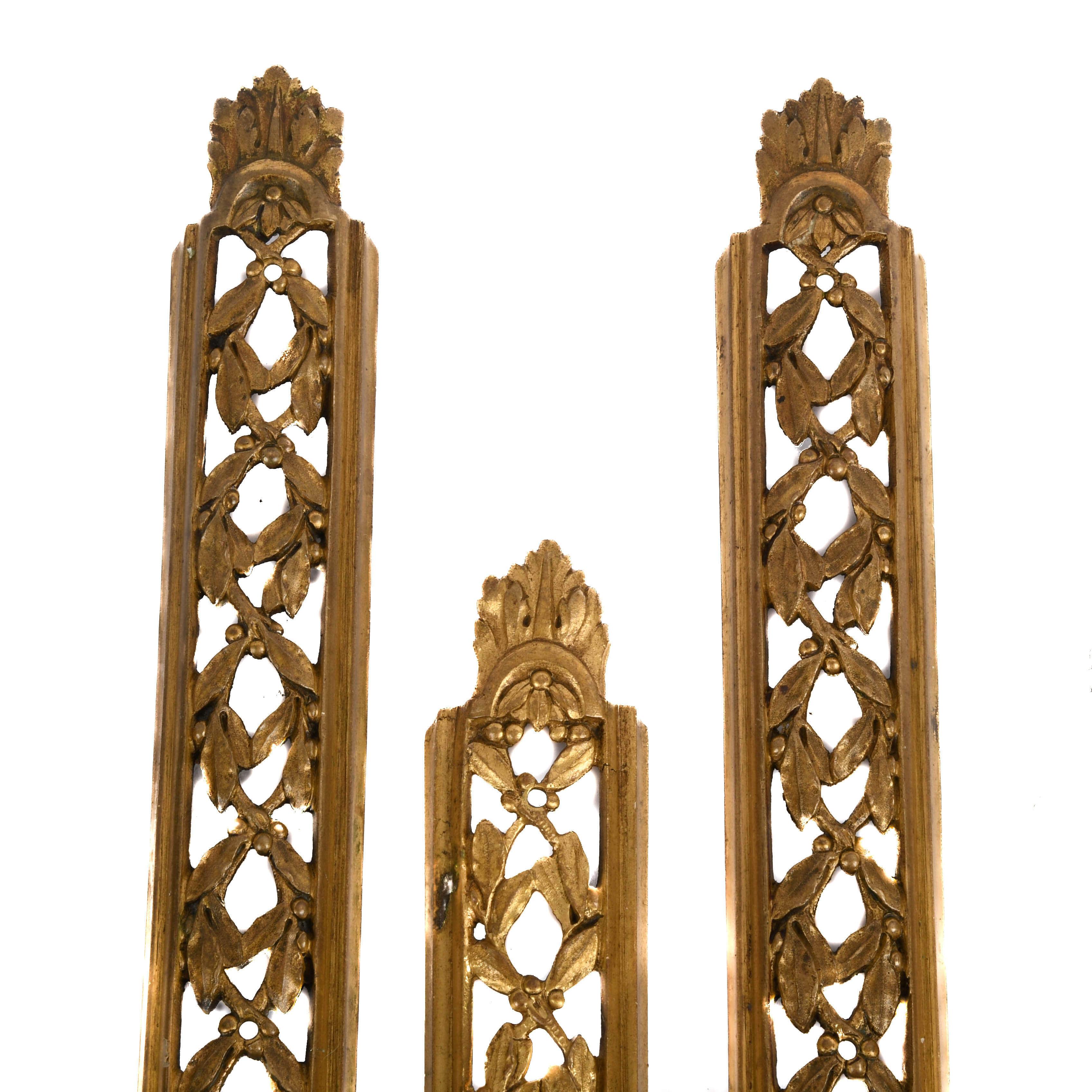 Antique Grouping of Five Brass Hardware Accouterments-2