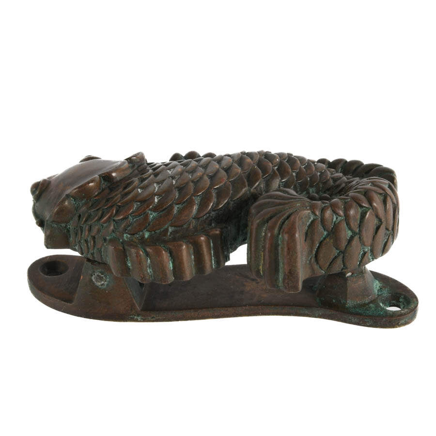 Vincenza Designs Bronze Pollino Koi Door Knocker-5