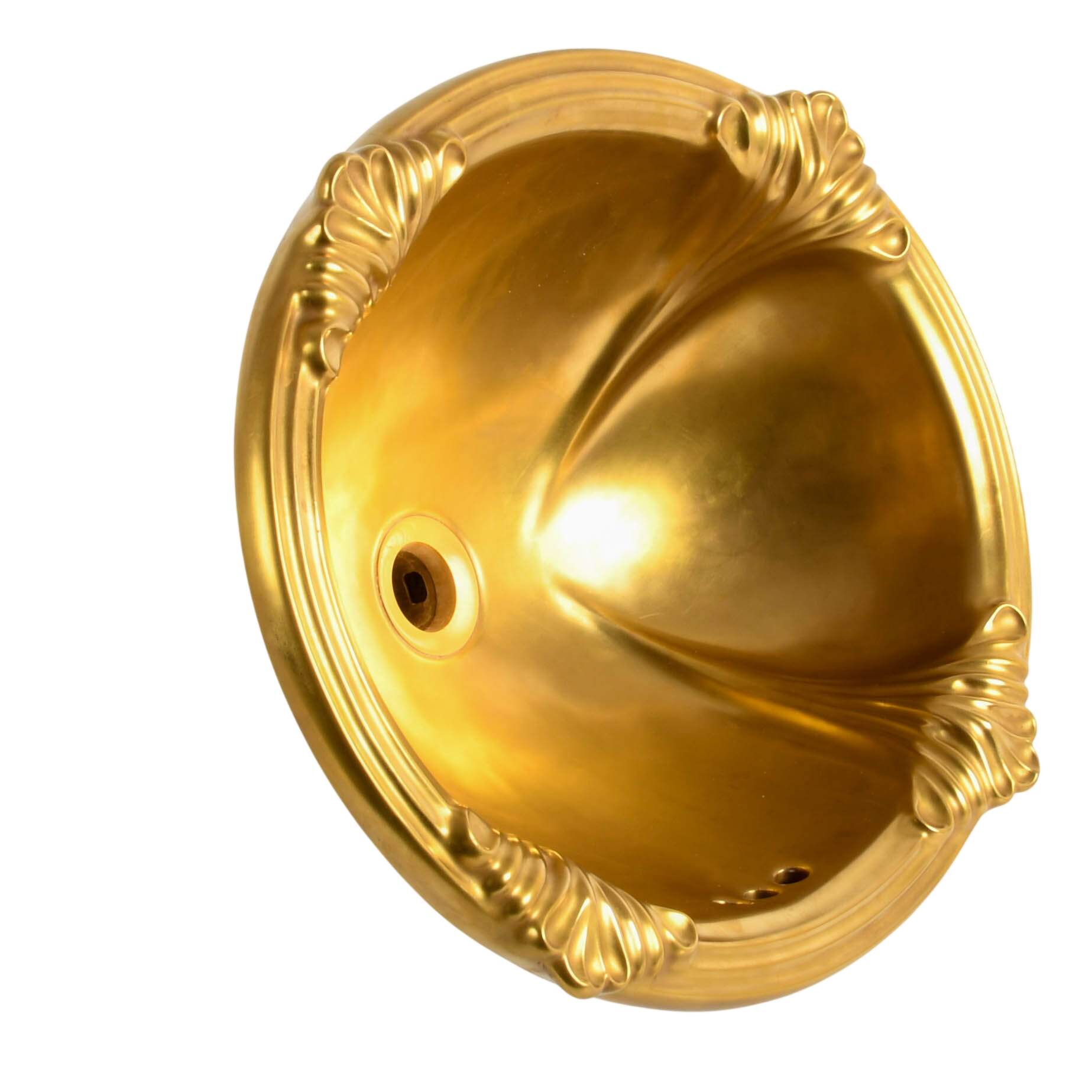 Sherle Wagner Gilt Scalloped Empire Over Edge Sink-2