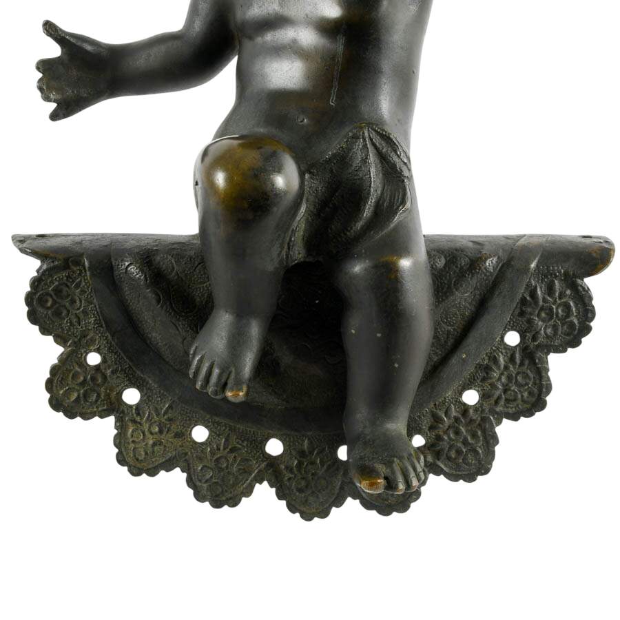 Antique Spelter Ornamental Putti Figure-6