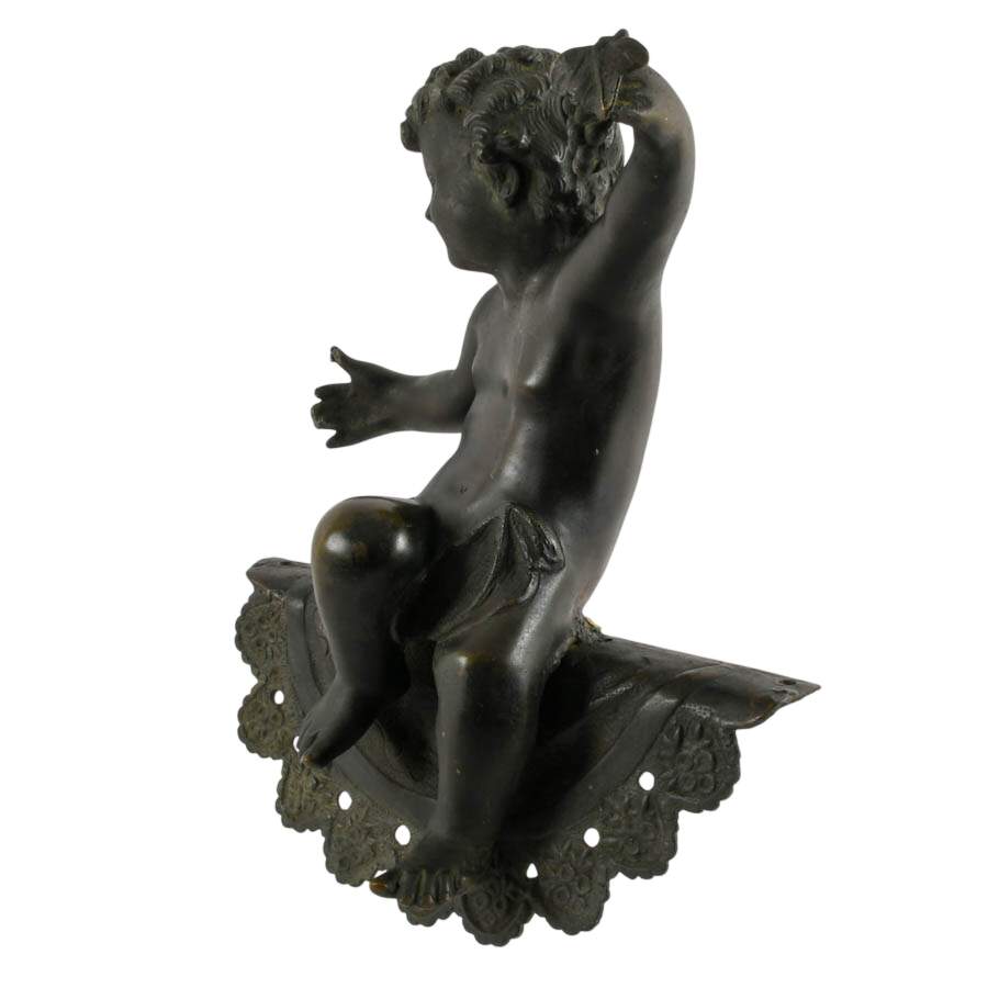 Antique Spelter Ornamental Putti Figure-4