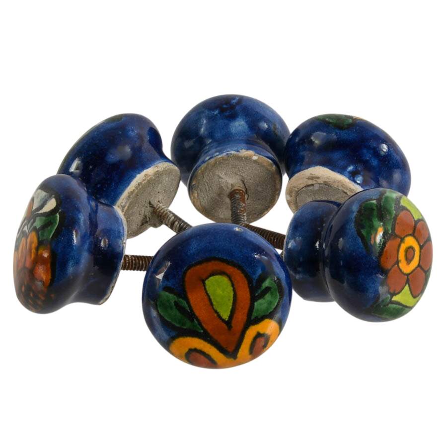 Lot of Six Ceramic Knobs-2