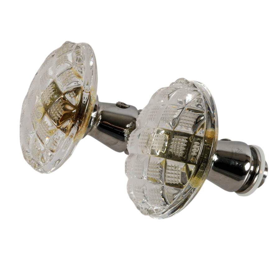 Pair of Cut Crystal Doorknobs-2