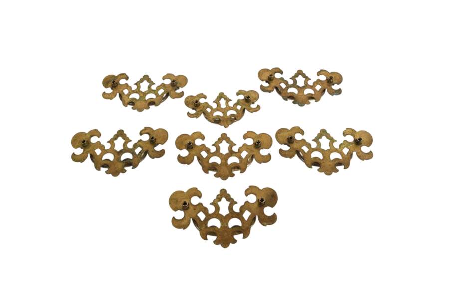 Set of Seven Ethan Allen Georgian Court Drawer Pulls-7