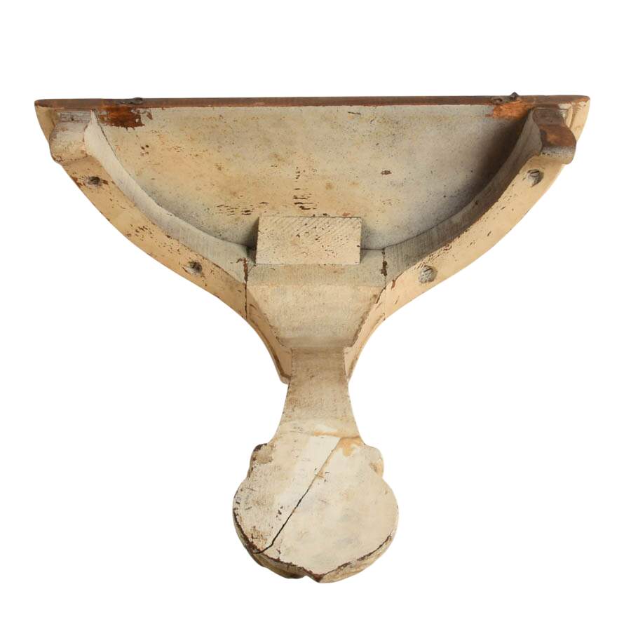 Italian Carved Wooden Wall Mounted Sconce Shelf-8