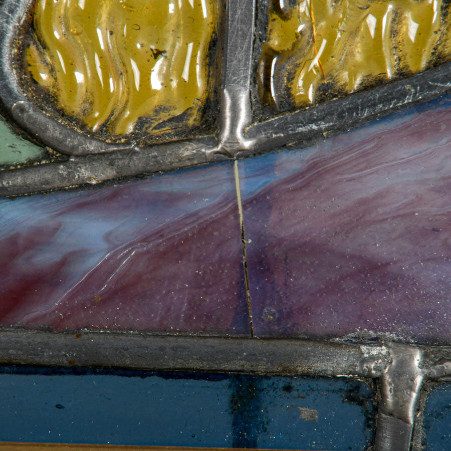 Vintage Stained-Glass Window Panel-8