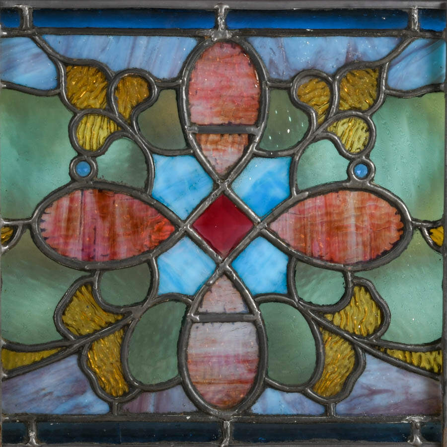 Vintage Stained-Glass Window Panel-2