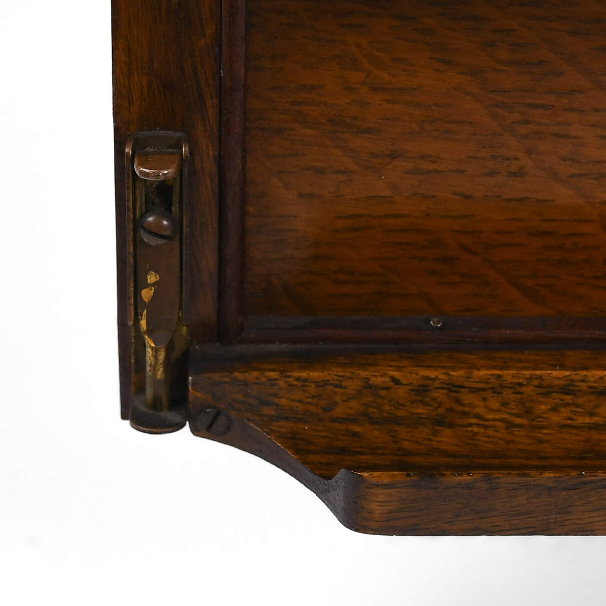 Antique Edwardian Oak Smoking Cabinet Humidor with Key-14