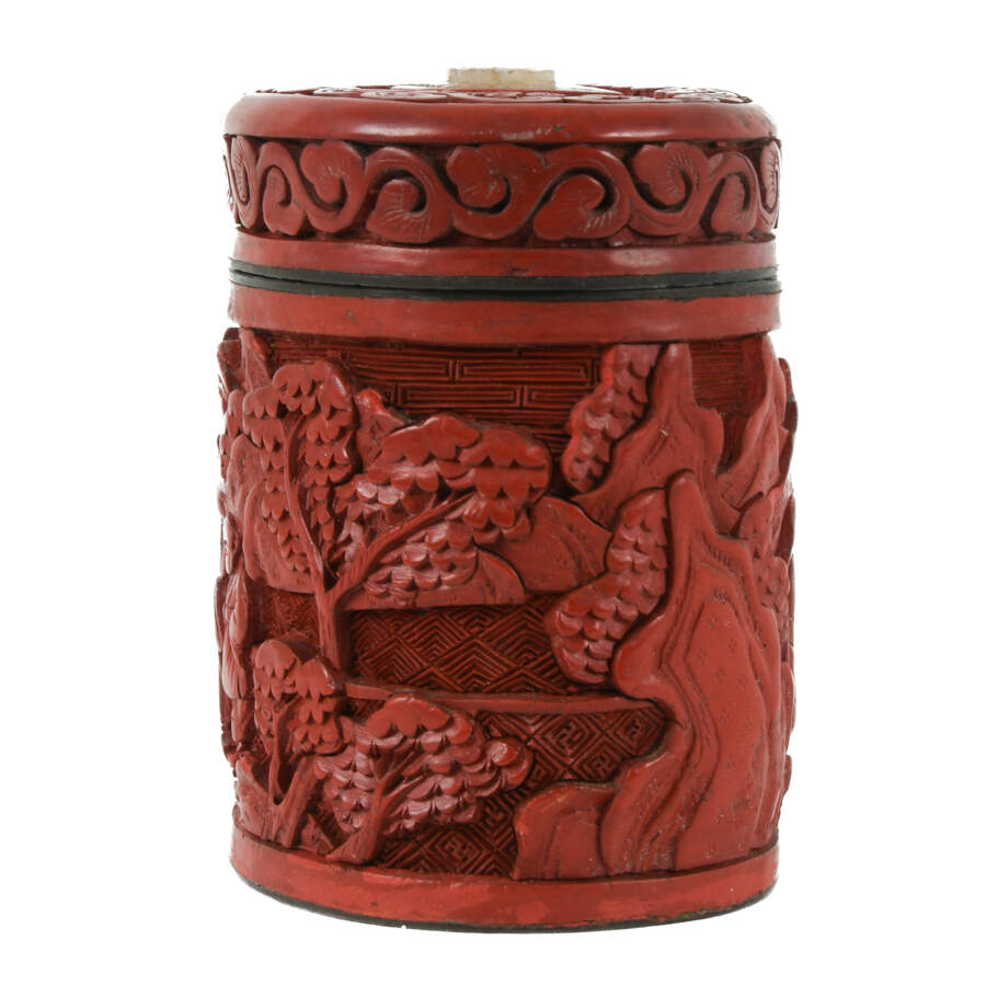 Cinnabar Tea Caddy-4