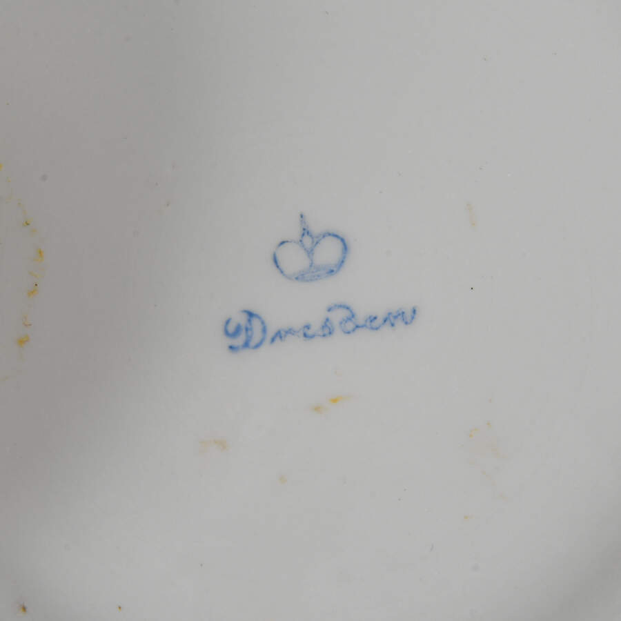 German Dresden Flower Hand-Painted Porcelain Dresser Box-5
