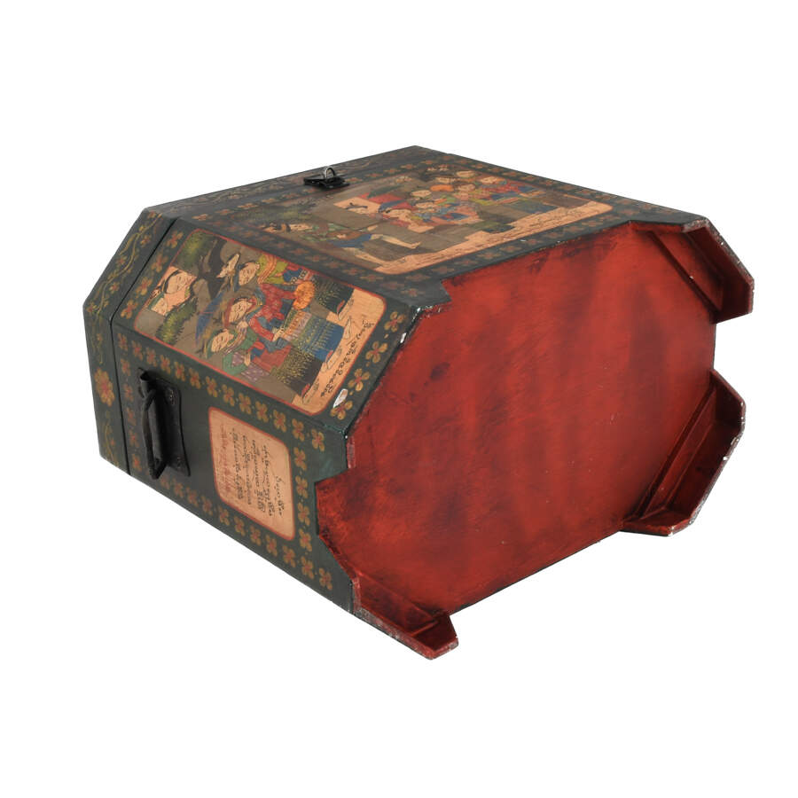 Burmese Decorated Wedding Chest-8