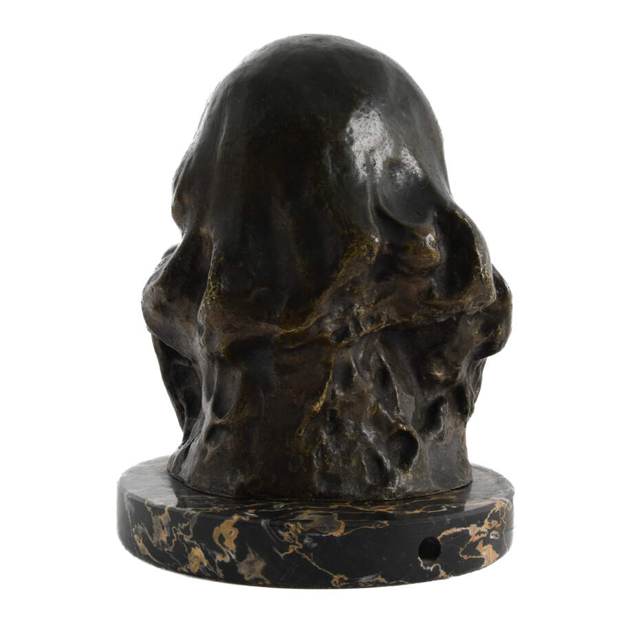 Patinaed Bronze Girl Bust After Corrado Betta-4