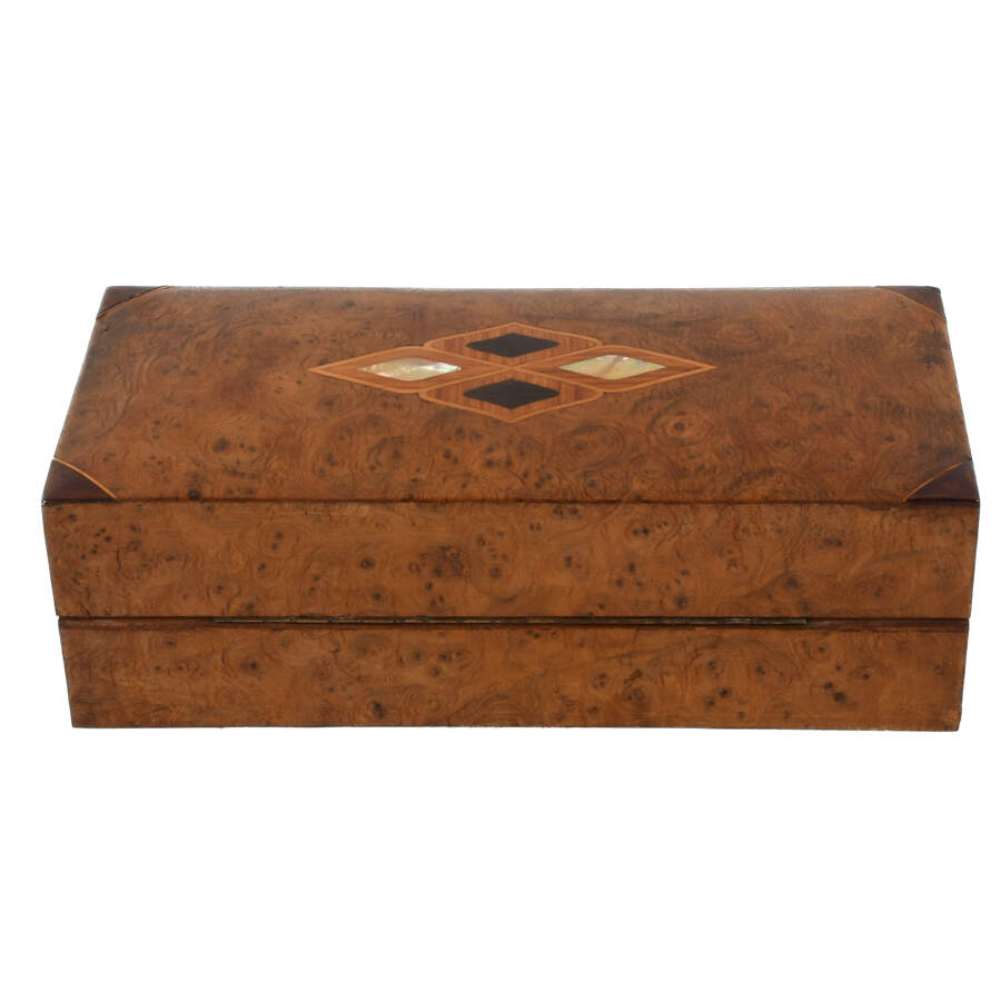 Antique Italian Inlaid Document Box-3